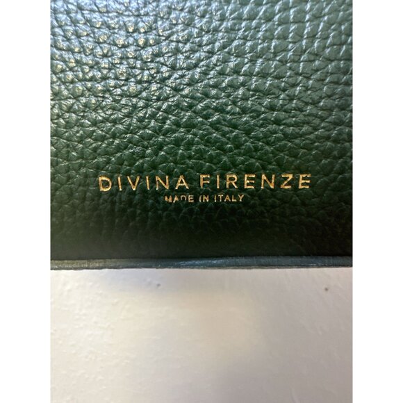 Divina Ferenze Two-Tone Green & Brown Faux Leather Backpack w/Magnetic Snap Pock - Picture 13 of 13